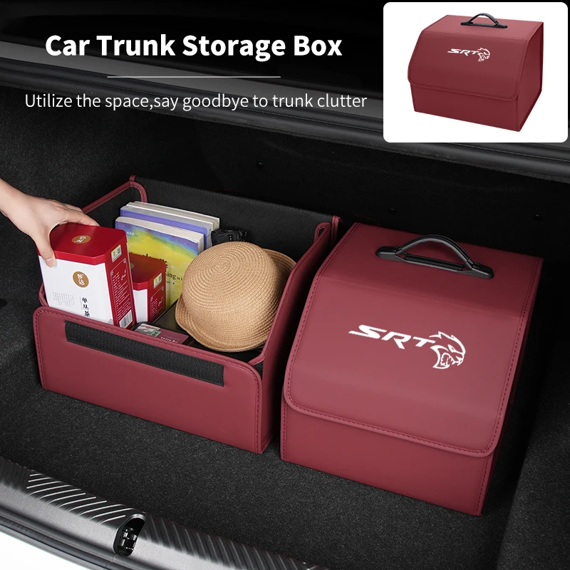 Car Trunk Storage Box Organizer Stowing Tidying Container Bag For Dodge SRT Hellcat Journey Charger Challenger Caliber Durango