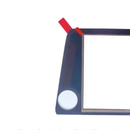 For Car Navigation Repair Black Car Navigation Glass Replacement Display Panel Heat Resistant Material Anti Aging Properties