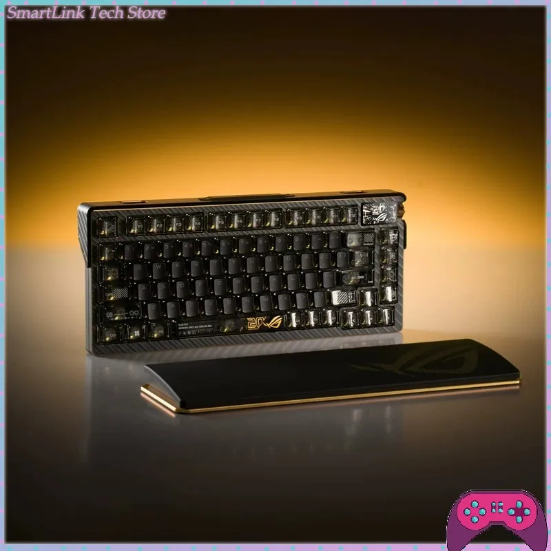 ROG Night Demon Extreme 20th Anniversary Mechanical Keyboard Triple-Mode 75 Layout Custom 8K Return 24K Gold-Plated Keyboard
