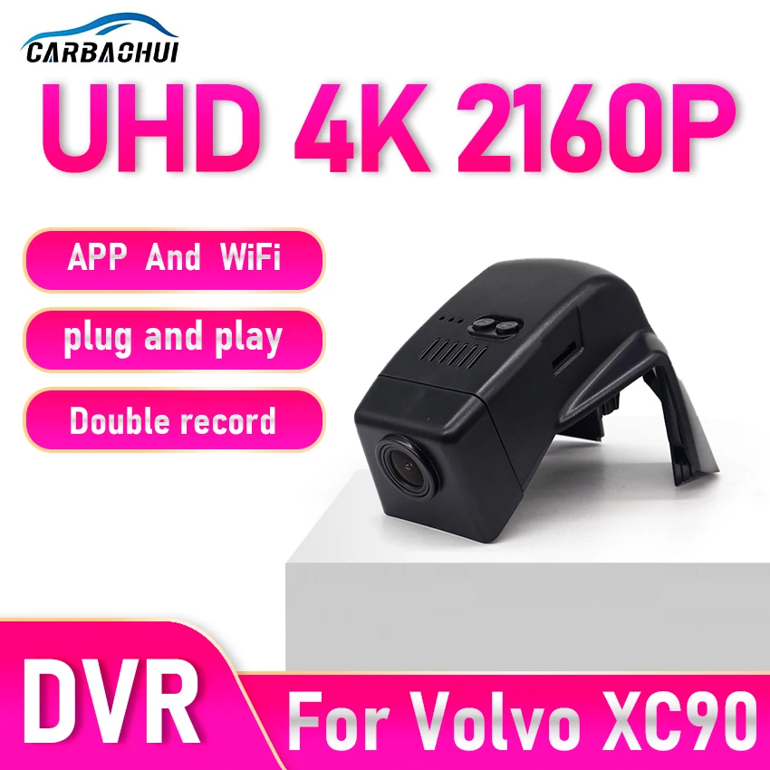 ¡Nuevo! Cámara grabadora de video DVR Wifi para coche, Plug and Play, especial para Volvo XC90 D5 2014-2022, Dashcam 4K 2160P para XC90