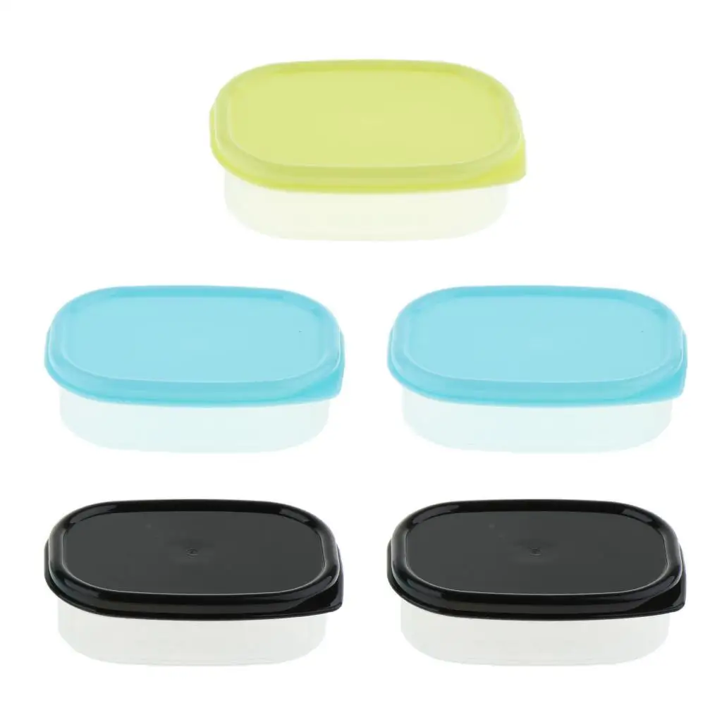 Portable Plastic Environmental Storage Box Organizer Case 5 Pieces