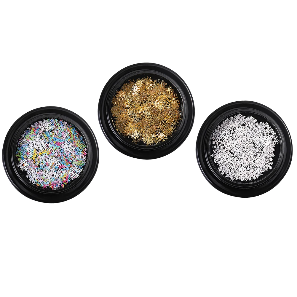 

3 коробки, снежинки, блестки для ногтей, рождественский декор для маникюра, подвески для дизайна ногтей «сделай сам», наклейки для свадеб, вечеринок, праздничных поделки