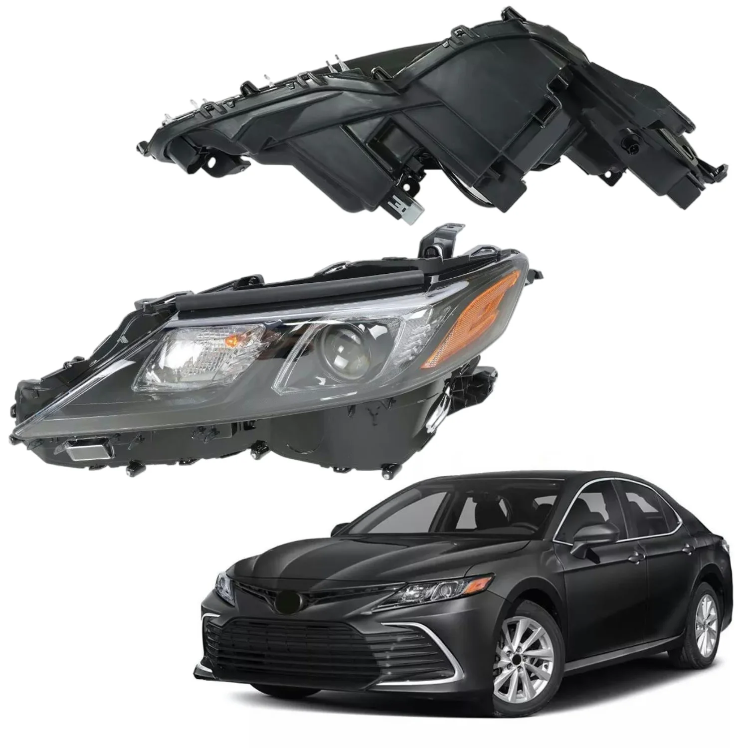 

CAMRY SE 2021+ LED Headlight USA Type HeadLamp Auto Front Light Accessories Parts 81150-06C20 81110-06F60 for Toyota