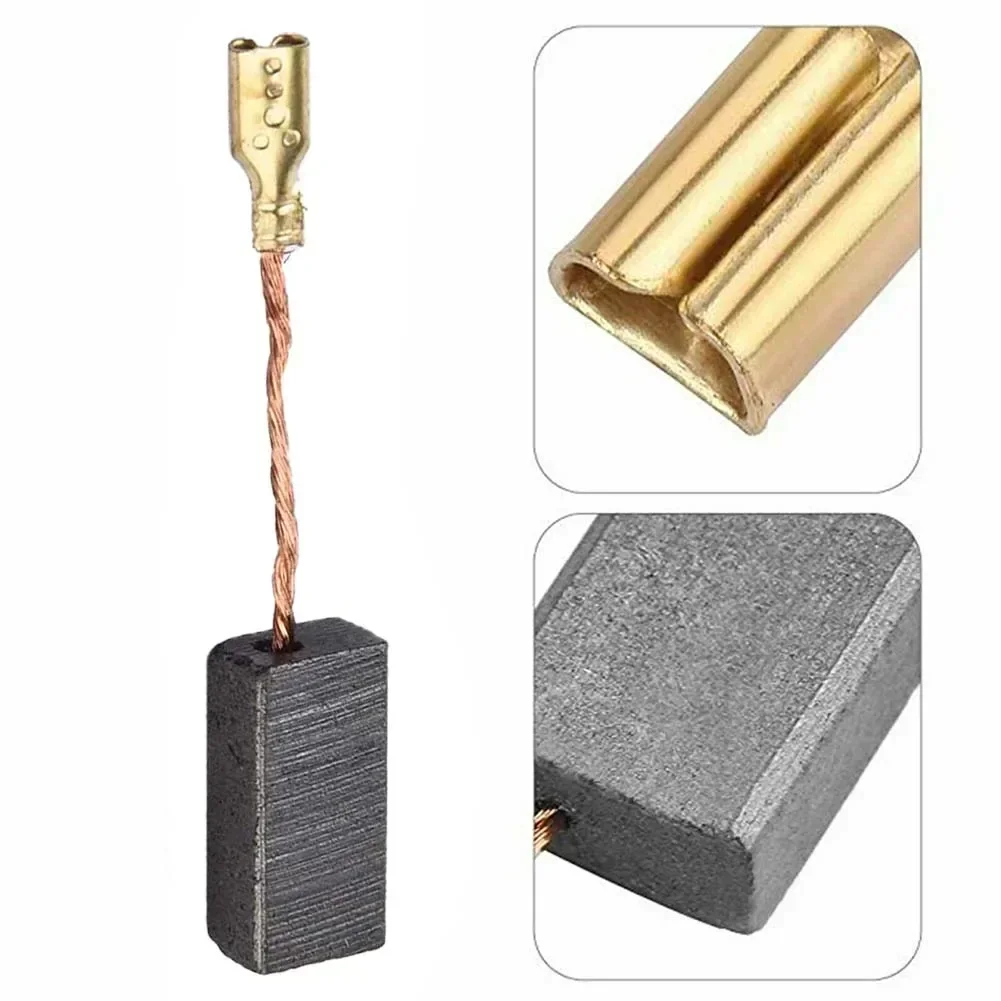 8pcs/lot Graphite Copper Motor Carbon Brushes Set Tight Copper Wire For  Bosch Electric Hammer/Drill Angle Grinder 15*8*5mm