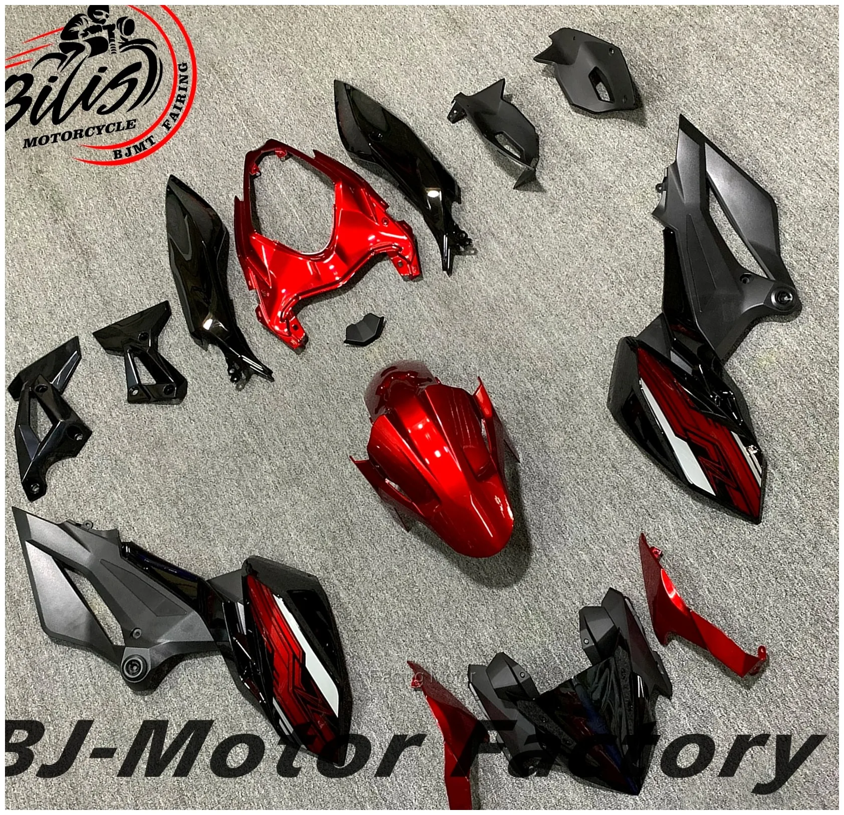 For Kawasaki Z400 Motorcycle ABS Fairing Bodywork Kit Set Z 400 2018-2024 Black Red | Racing Motor Store