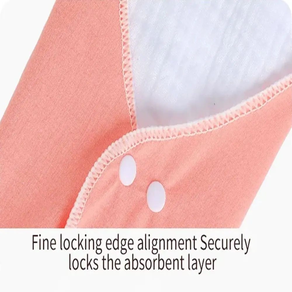 

Washable Menstrual Cloth Pads 33cm Large Soft Pantyliner Panty Liner Reusable Breathable Sanitary Napkin Urine Protection