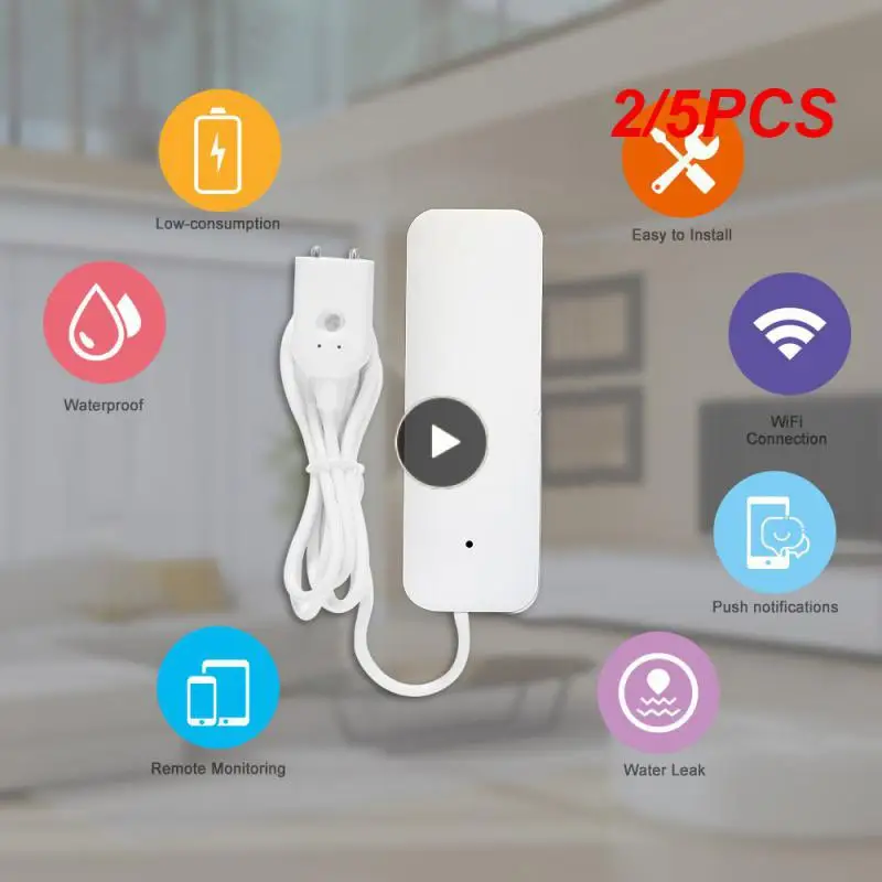 

1/Tuya Wi-Fi сигнализация об утечке воды умный датчик утечки воды детектор оповещение о наводнении система охранной сигнализации о переполнении умный дом