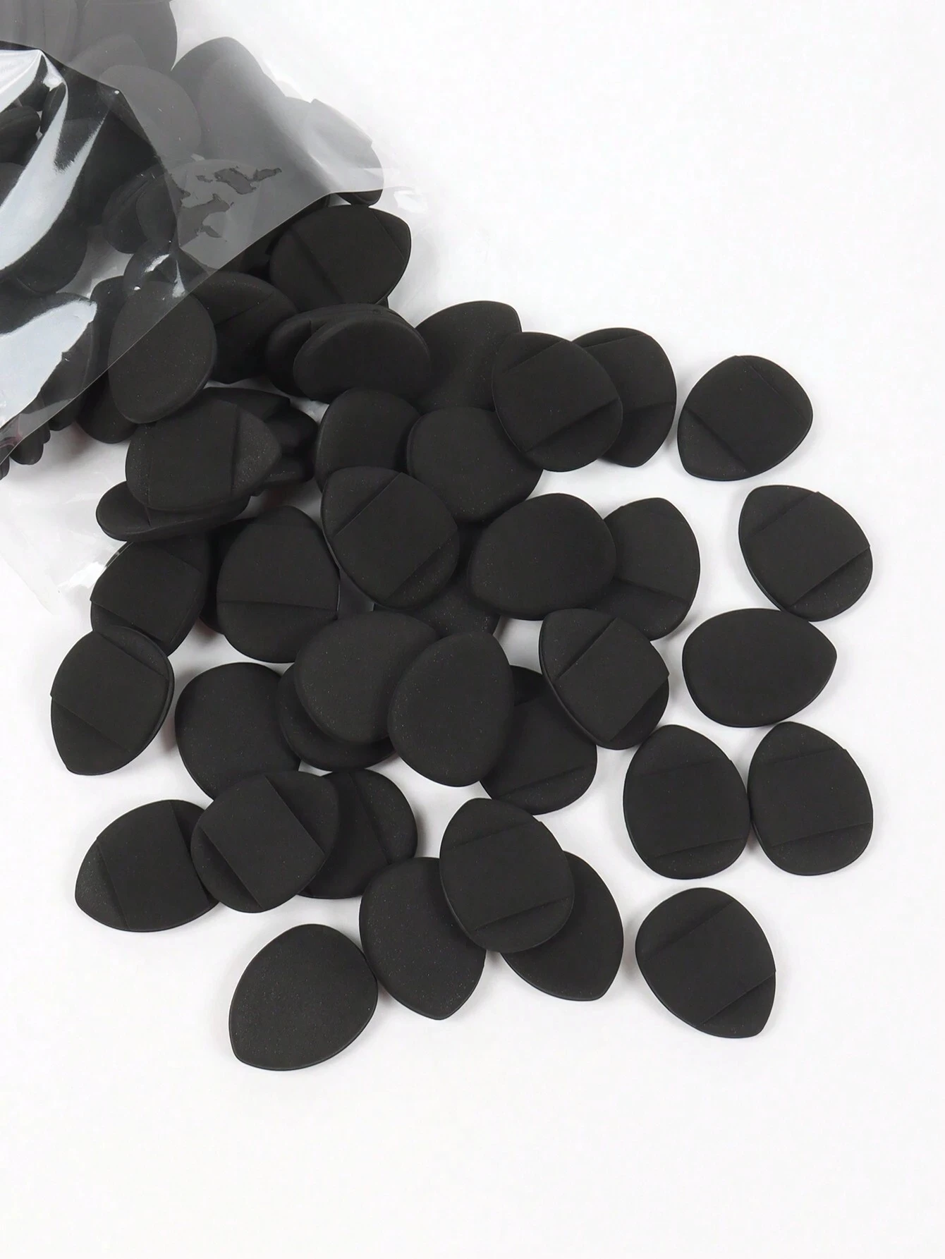 10/50 szt. Poduszka do różu na palec, z poduszką powietrzną do pudru, gąbka do blendowania bez lateksu i gąbka do makijażu