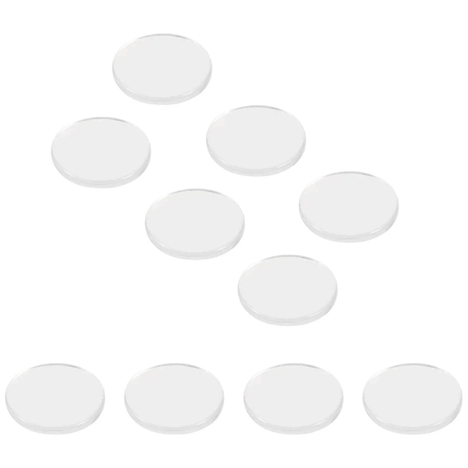 

10 pcs Eyelash Grafting Gel Pads Premium Silicone Reusable Transparent Round Extension Tools For Makeup Wedding Party Halloween