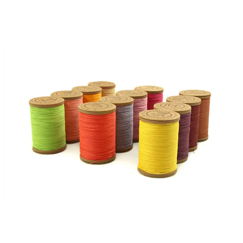 1Pcs 40 Colors 0.55mm Pure Natural Ramie Waxed Thread Leather Sewing Thread 70m Long