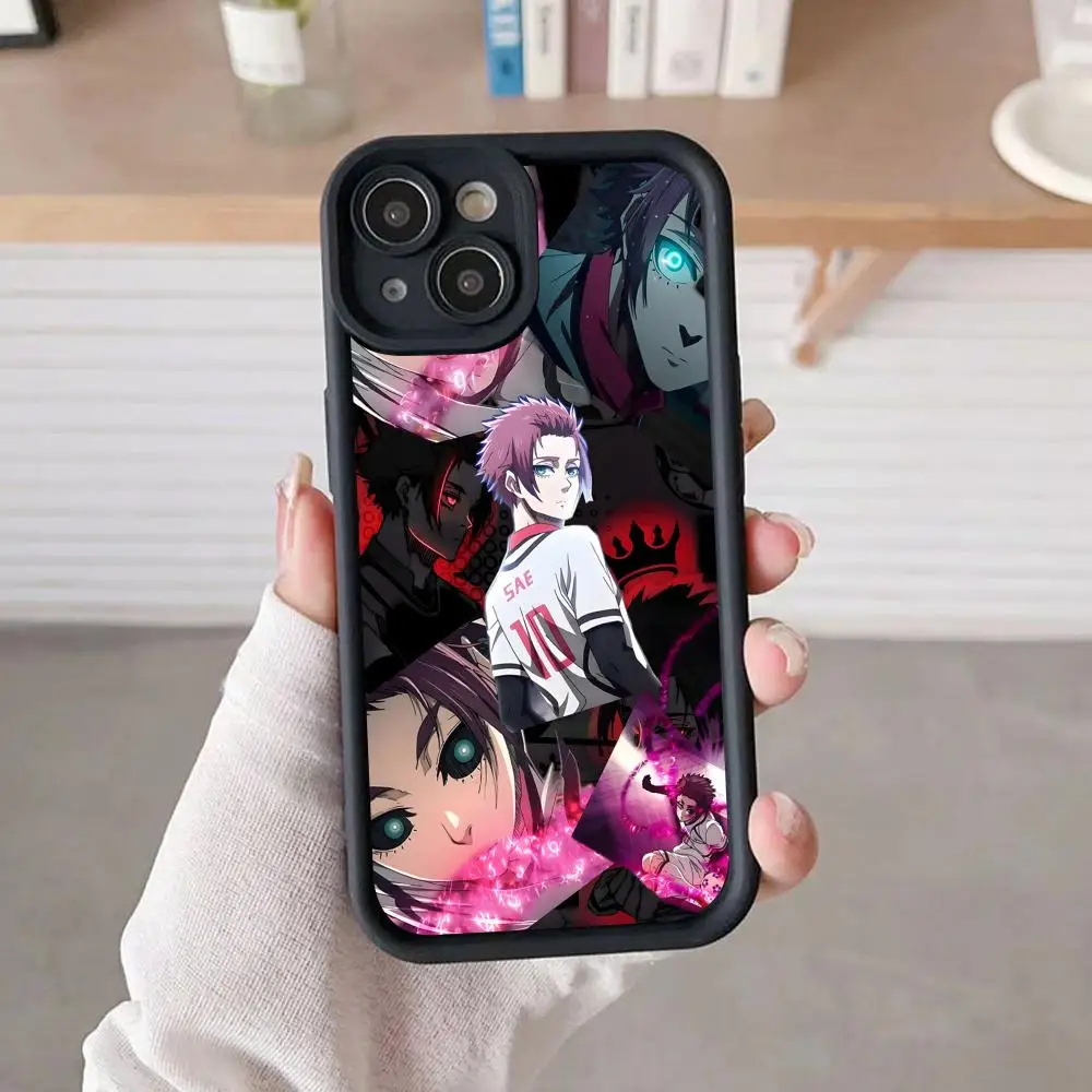 

Blue Lock Itoshi sae Thicken TPU Mobile Phone Case for iPhone 17 16 15 14 13 12 11 Air Pro Max Plus Colorful Cover