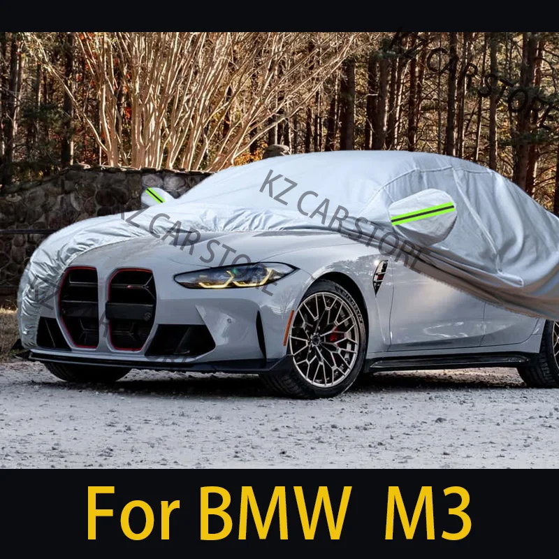 

Полный автомобильный чехол для BMW M3, водонепроницаемый солнцезащитный козырек, летний анти-УФ-зимний чехол для защиты от дождя, снега и ветра, авточехол