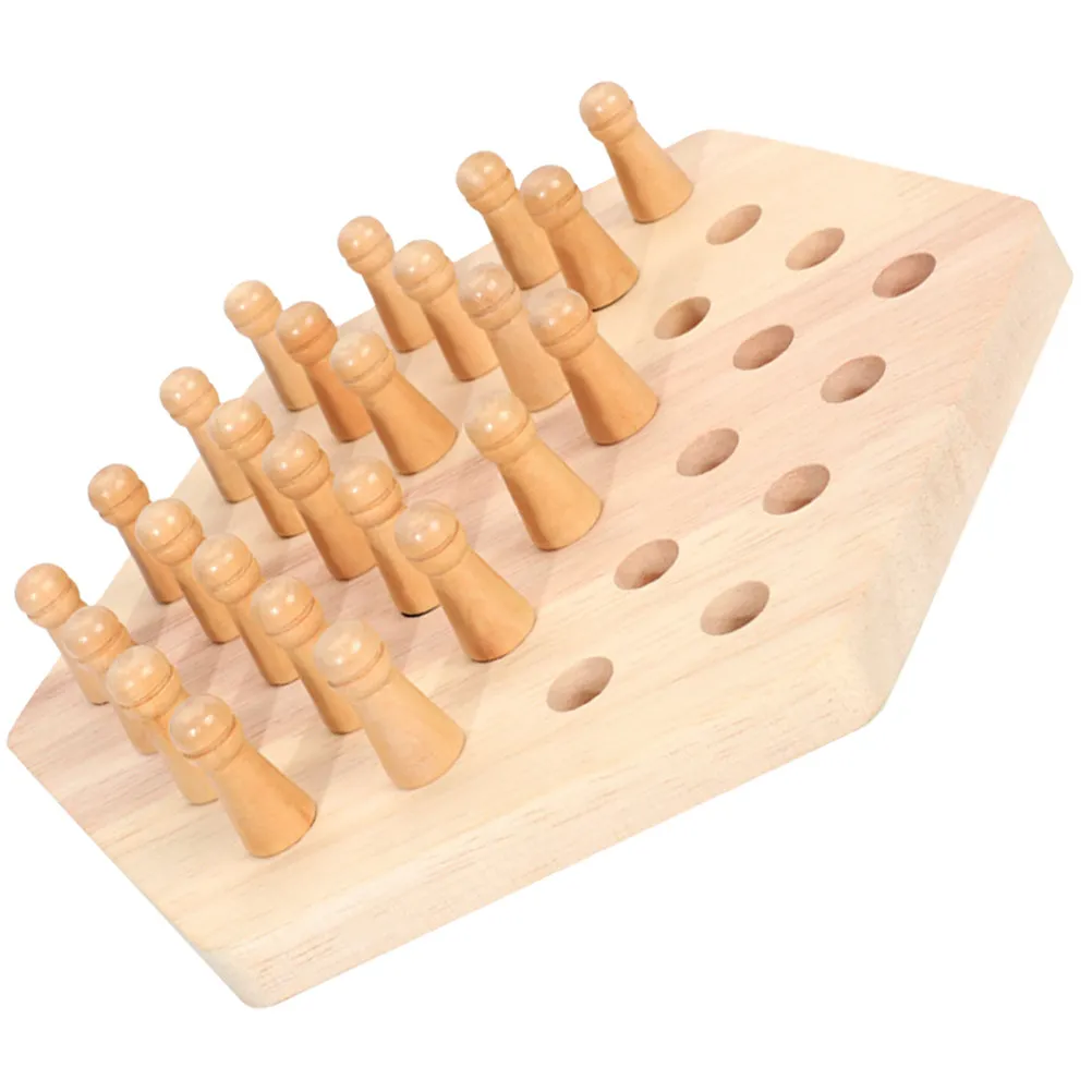 

1Set Wooden Memory Chess Educational Game Enhance Child Logic Thinking Matching Activity Interactive Creative Parent Child Game