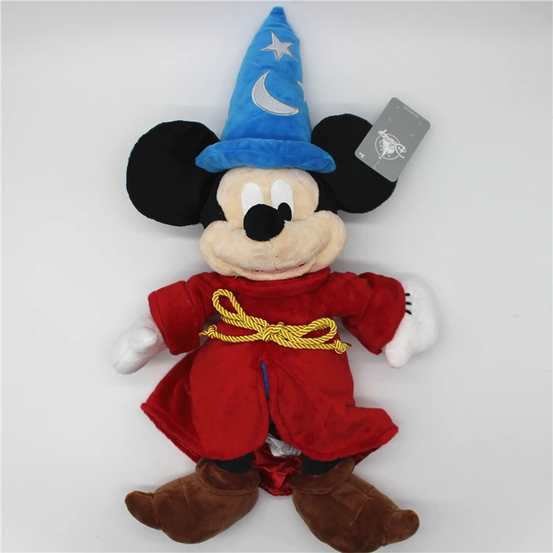 Disney Fantasia magik Mickey pluszowa zabawka lalka magiczna czapka prezent urodzinowy dla dzieci tkanina lalka prezent miękka kreskówka poduszka do spania