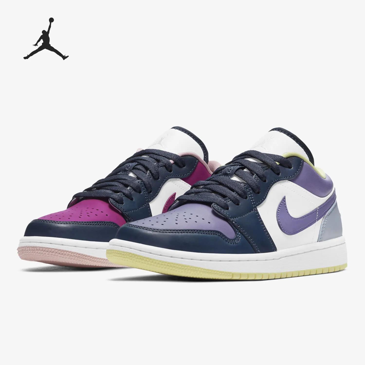Nike genuine Air Jordan 1 men's and women's low cut sports basketball shoes DJ4342-400 view 2