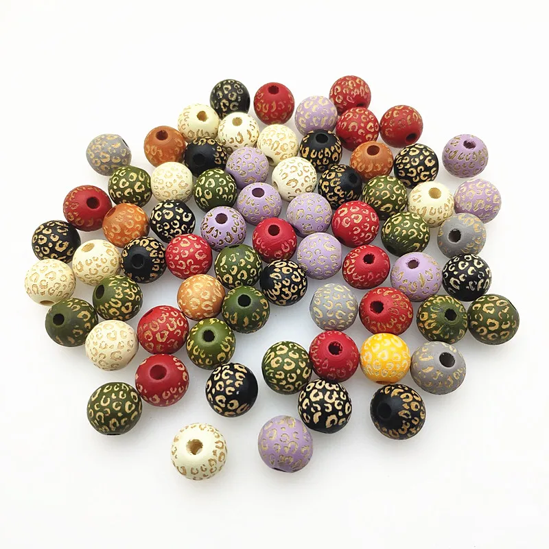 New Arrival!16mm 100pcs Environmental Paint Round Wood Beads For Handmade Bracelet/Necklace DIY Parts Jewelry Findings&Component