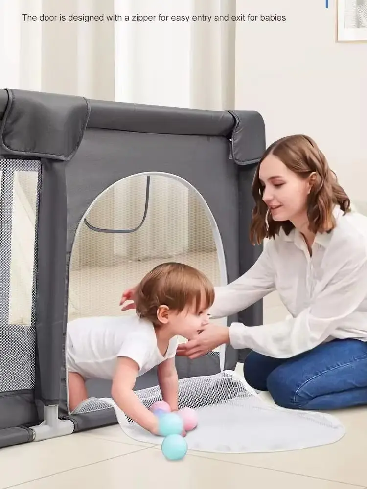 Baby-Laufgitter, Spielzaun für Babys, Baby-Spielplatz, Baby-Aktivitätszaun, Laufgitter für Kinder, Sicherheitszaun für Kinder, Bällebad, Indoor-Spielplatz, Spielzone, Babypark, groß, 66 cm hoch,