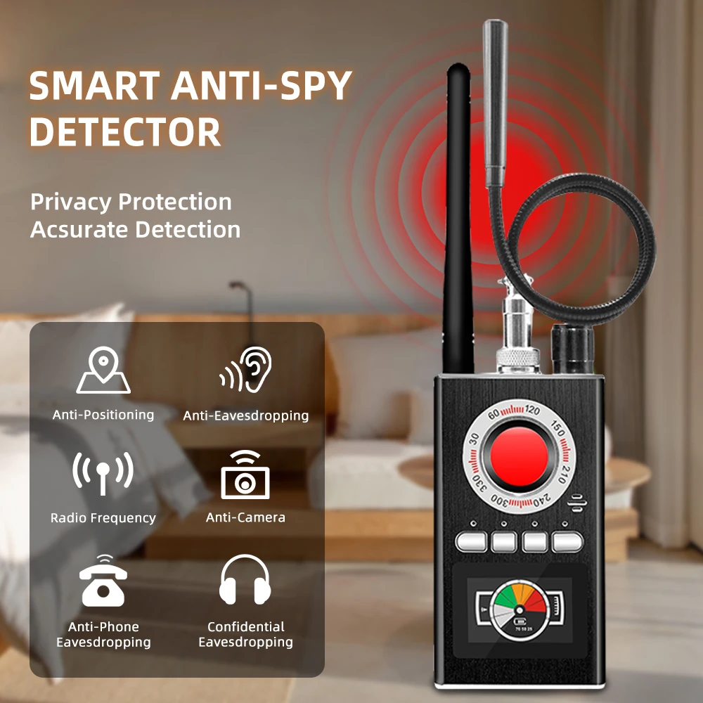 Multi-function K18 K88 Anti Theft Detector GPS Scanning Detection Instrument RF Tracker Wireless Camera Lens Device Finder