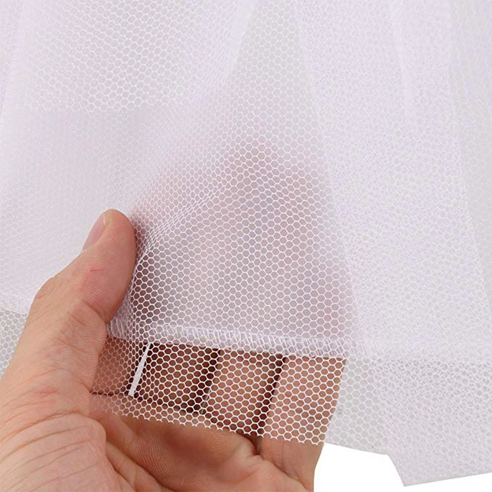 2024 White Children kids Petticoat A-Line Puffy 3 Layer Kids Crinoline Trim Flower Girl Dress Underskirt Elastic Waist image 4