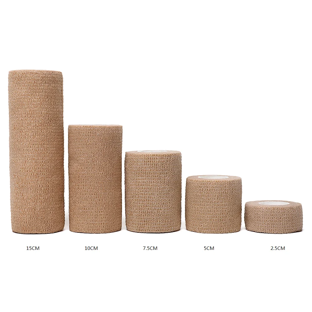 2.5/5/10cm * 4.8m elastic bandage self-adhesive breathable elastic bandage for fixing fingers, wrists, and legs