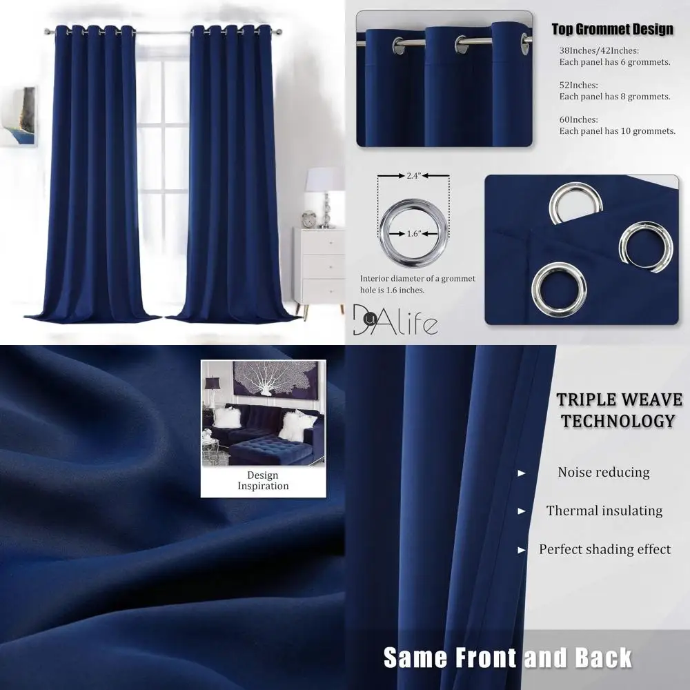 

Темно-синие вертикальные шторы, длина 120 x шириной 60 лет, конфиденциальные панели для раздвижных дверей и патио, высота 10 футов x 5 футов