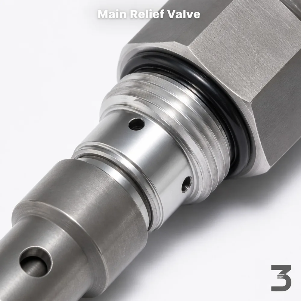 4372038 Genuine  Hydraulic Main Relief Valve for Excavator EX200-5E/ZX200-3G/ZX200-3/ZX225USR-3/ZX330LC-5G
