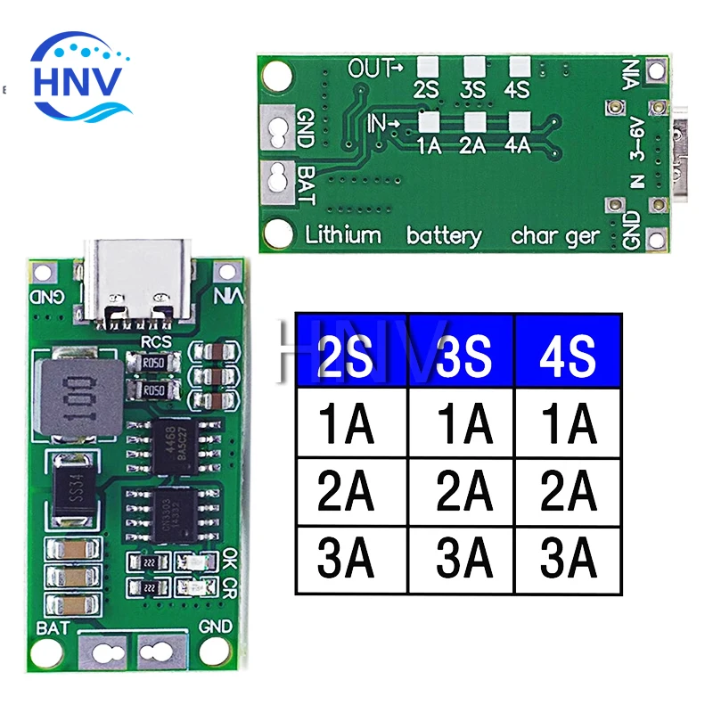 Multi-cell 2S 3S 4S type-c do 8.4V 12.6V 16.8V wzmocnienie doładowania LiPo polimerowa ładowarka litowo-jonowa 7.4V 11.1V 14.8V 18650 bateria litowa