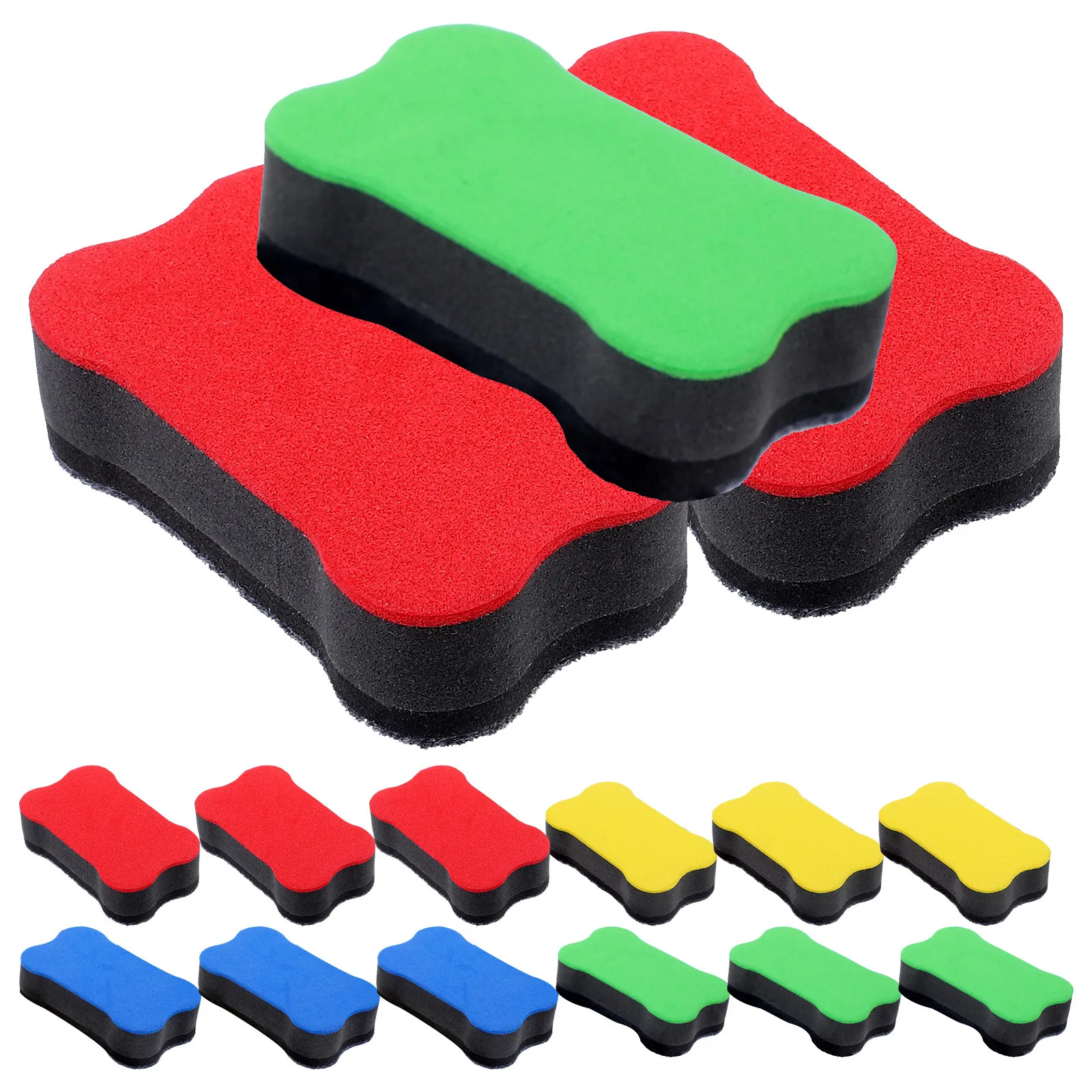 24 قطعة ممحاة السبورة إيفا محايات جافة محمولة مغناطيسية ناعمة لمؤسسات التدريب المكتبية المدرسية ممحاة قلم تحديد السبورة البيضاء #3