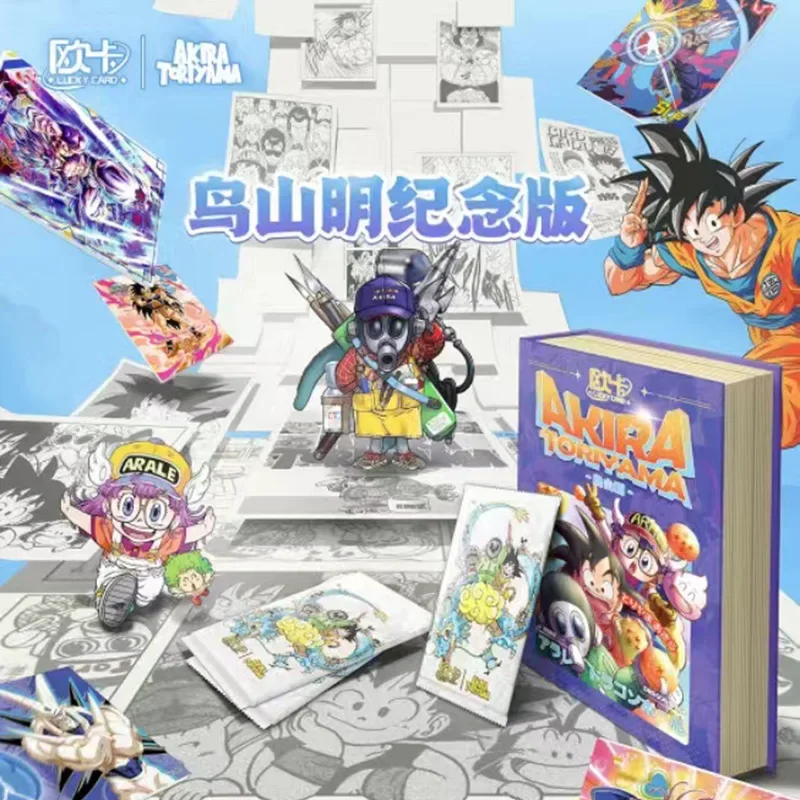 Dragon Ball Kaart Super Vechter Akira Toriyama Herdenking Editie Reliëf Bronzing Ambachtelijke Collectie Kaart Jongen Cadeau Speelgoed