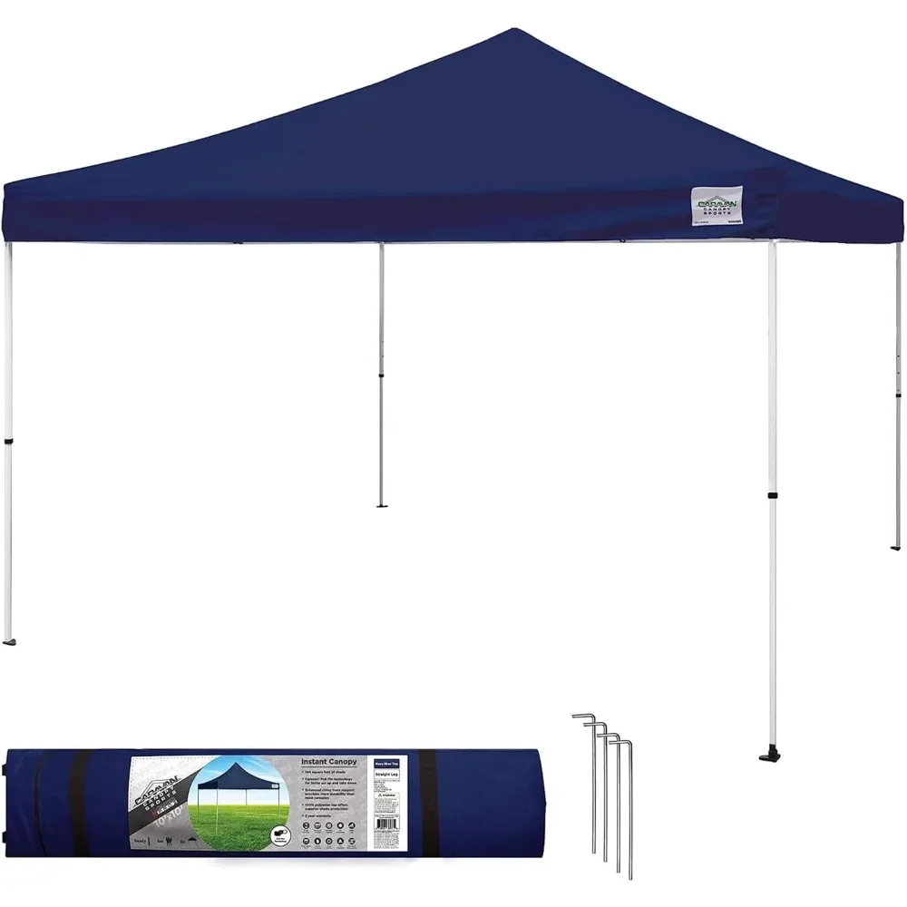 

Canopy Foot Polyester Straight Steel Leg Instant Pop Up Canopy Tent with Adjustable Height for Outdoor Events,