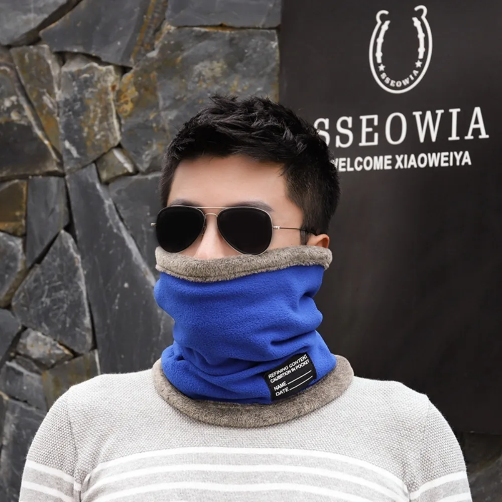 

Новые утолщенные теплые шарфы, плюшевые коралловые бархатные гетры на шею, флисовые однотонные теплые шарфы для шеи, велоспорт, катание на лыжах