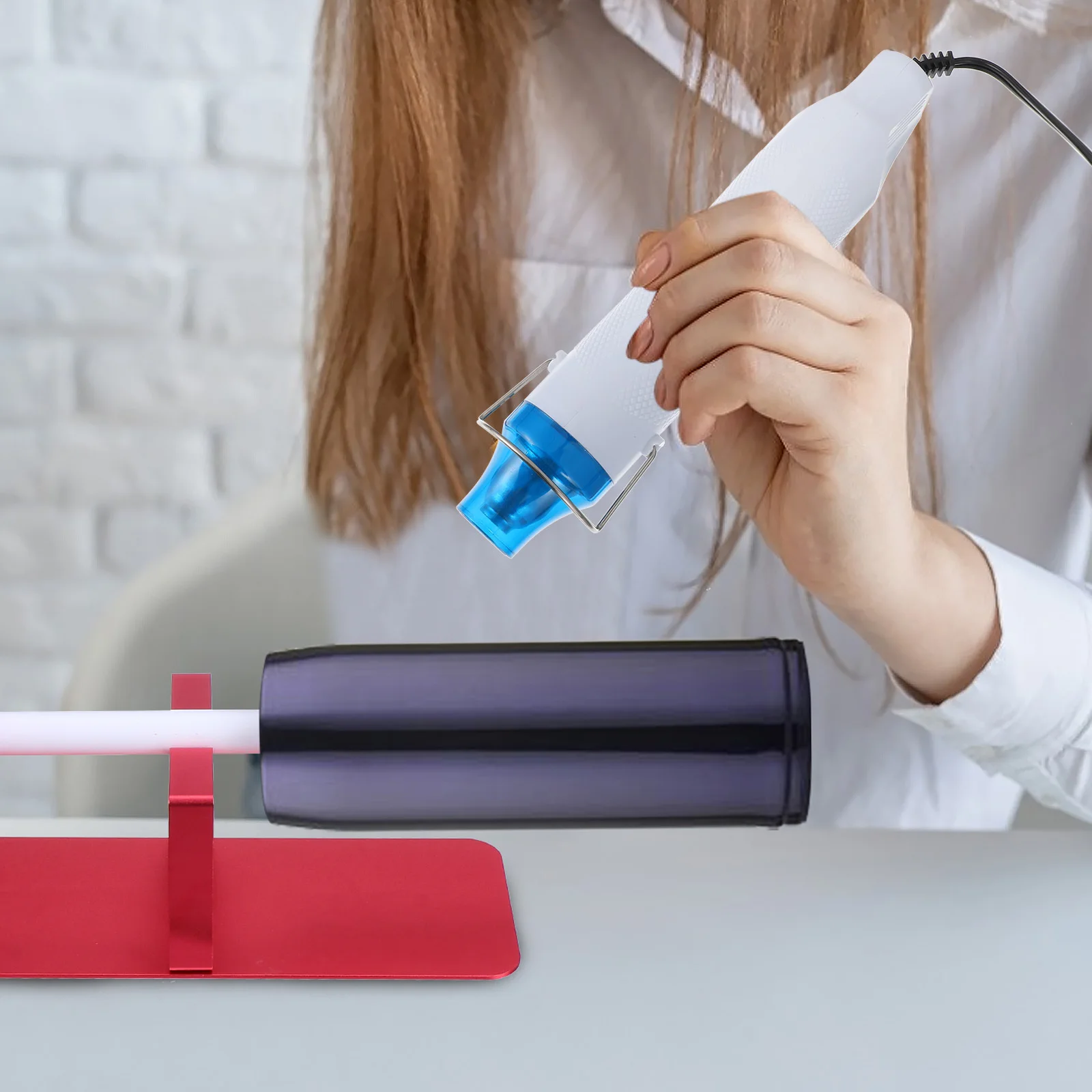 Ferramenta de calor portátil 110v dispositivo de ar quente para diy gravação em argila de polímero seguro durável 1m cabo eua plug ferramenta de ar quente