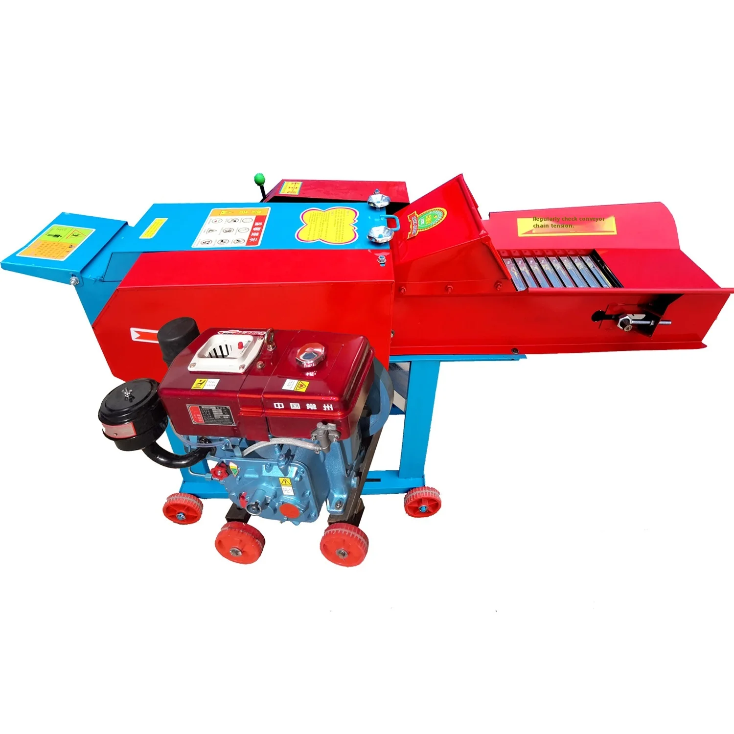 Three Phase New Horizontal Corn Stalk Forage 304 Stainless Steel Electric Combo Grass Cutter Shredder Machine