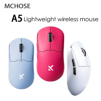 MCHOSE A5 Pro Max Ultra Wireless Mouse Gaming Lightweight Low Latency Mice Accessories Computer Gamer PAW3395 Ergonomics 4K/8K