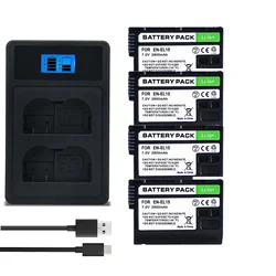 2800mAh EN-EL15C EL15 Bateria EN-EL15 Battery+LED Charger for Nikon Z5,Z6,Z6 ii,Z6 iii,Z7,Z7ii,Z8,ZF,D600,D610,D800,D810,D850