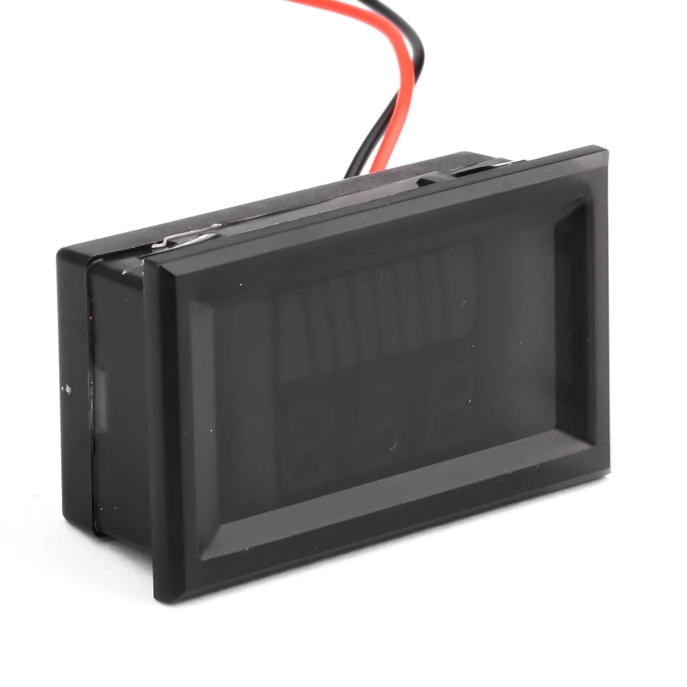 เครื่องวัดระดับการชาร์จแบตเตอรี่รถยนต์ DC 6 ~ 100V 2-20S มิเตอร์ความจุของแบตเตอรี่ลิเธียมตะกั่วกรด4-20S PO4ชีวิตลิเธียม