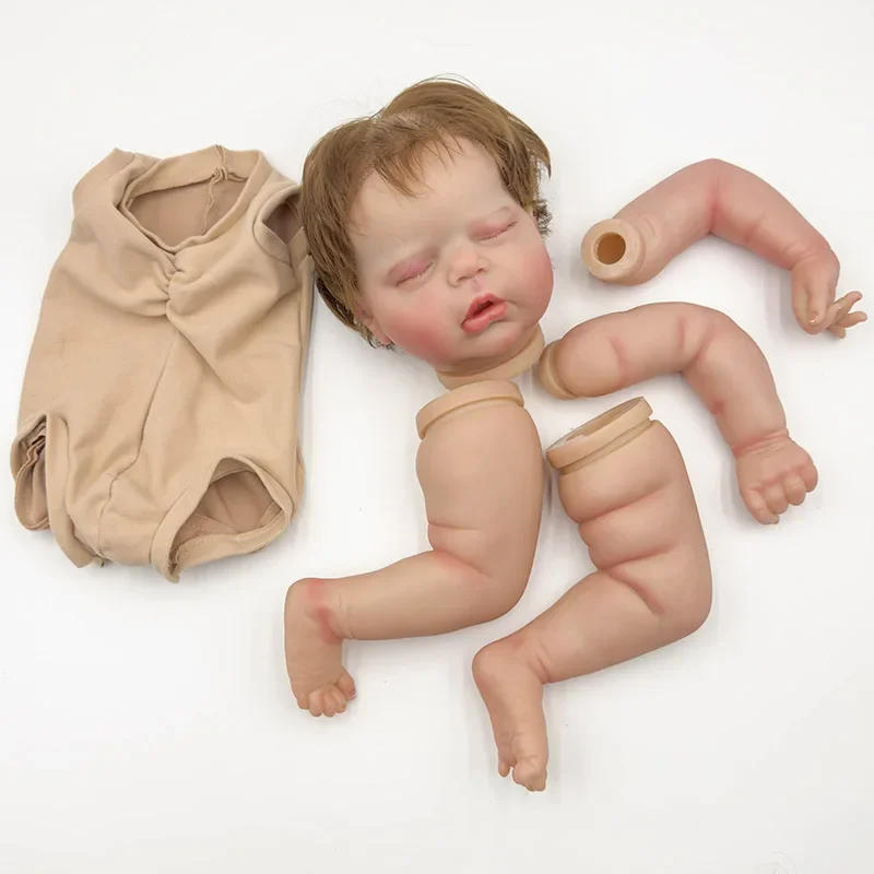 22inch Alexis Lifelike Unfinished Reborn Doll kit painted Doll kit Doll parts with Hand Root Hair