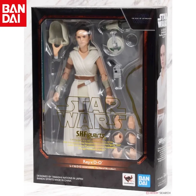 

Оригинальная Подлинная SHF Star Wars9 Bandai, Звездные войны, подъем джедая Рей, строительная подвижная фигурка человека, Коллекционная модель, праздничный подарок