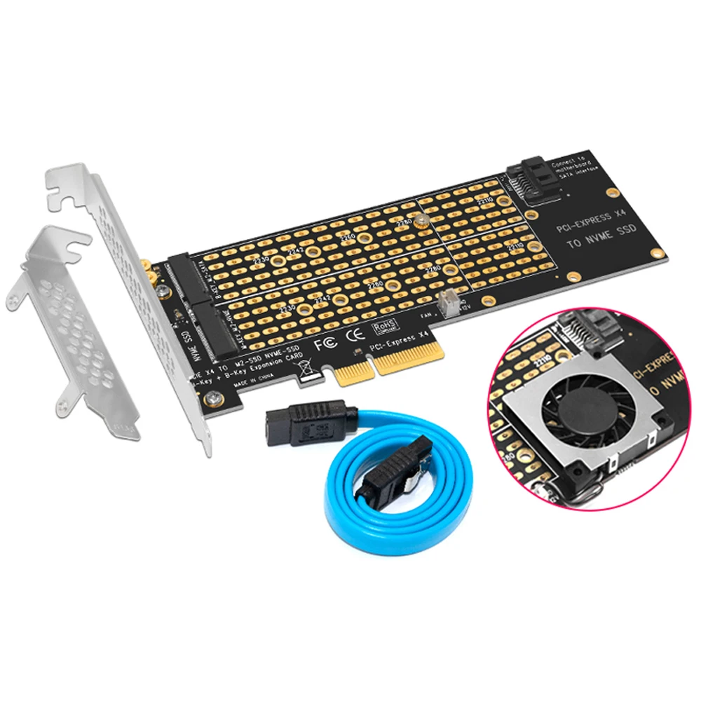 Dodaj karty PCIE do M2 Adapter M.2 SATA SSD PCIE NVME SSD Adapter NVME PCIE SATA M2 SSD do PCI Express X4 3.0 karta M klucz + B klucz