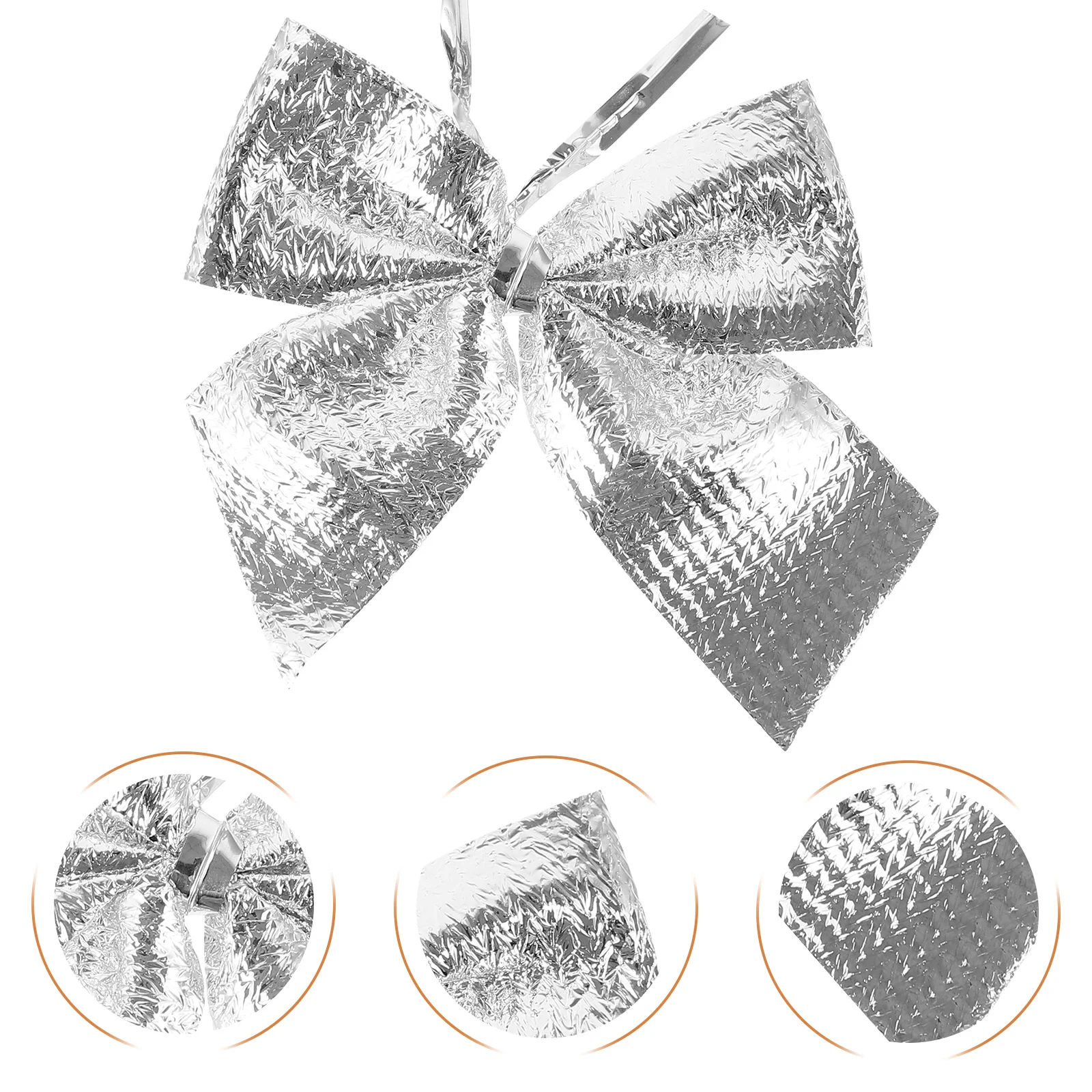 

24 Pcs Xmas Tree Alloy Bowknot Charms Christmasbow Pendant Handmade Accessories Adorable Ornament Colorful Holiday