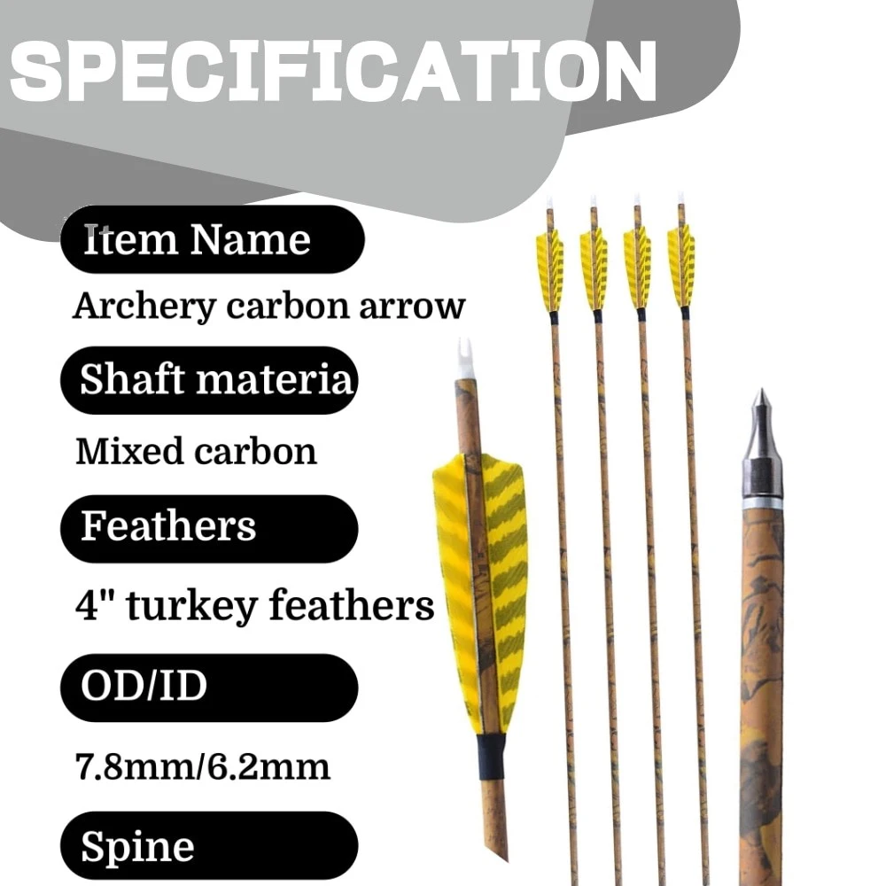 Spine 500 Carbon Arrows 31.5
