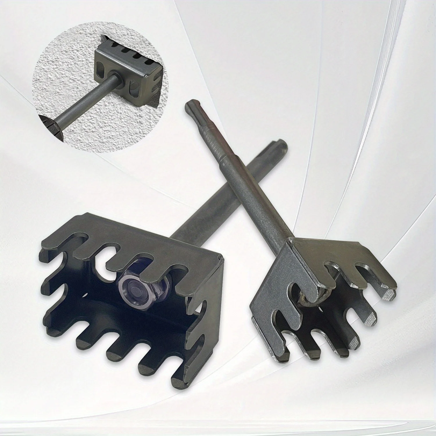 Square Drill Hole Opener Electric Hammer Hole Expansion Plumber Electrician Wall Slotting Installation Socket Tool Accessories