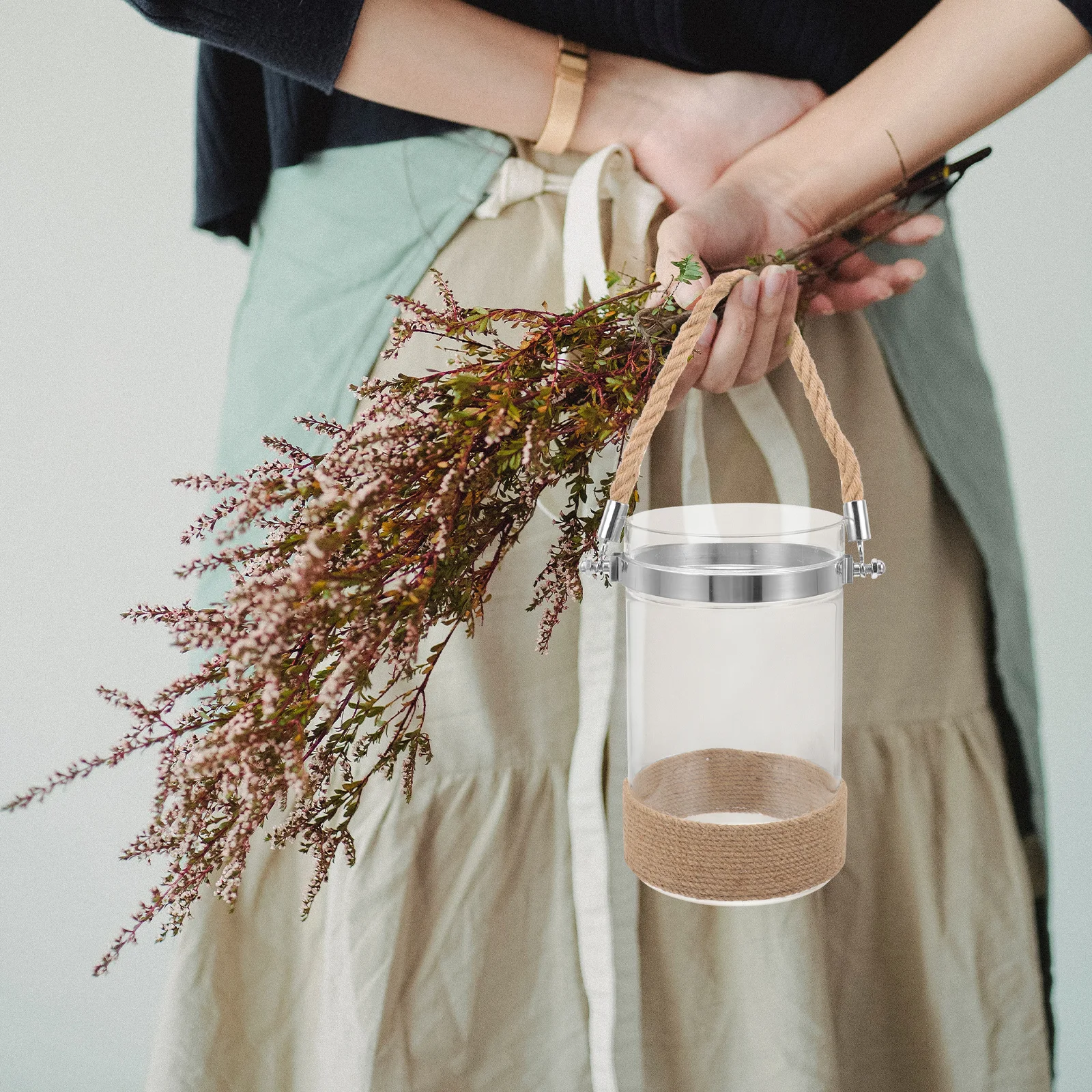 

Vase Decoration Aesthetic Desktop Glass Planter Holder Decorative Clear Floral Flower