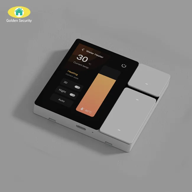 2024 Golden Security Smart Home Control Panel Tuya Zigbee Wall Switches Home Automation LCD Screen IR Remote Controller