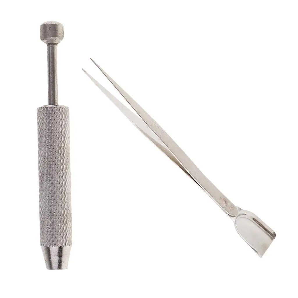 Gemstone Pick Up Tool Jewelry Tweezer Set Beading Scoop for Tools to Work Glass Jewelry Making Beads Kit
