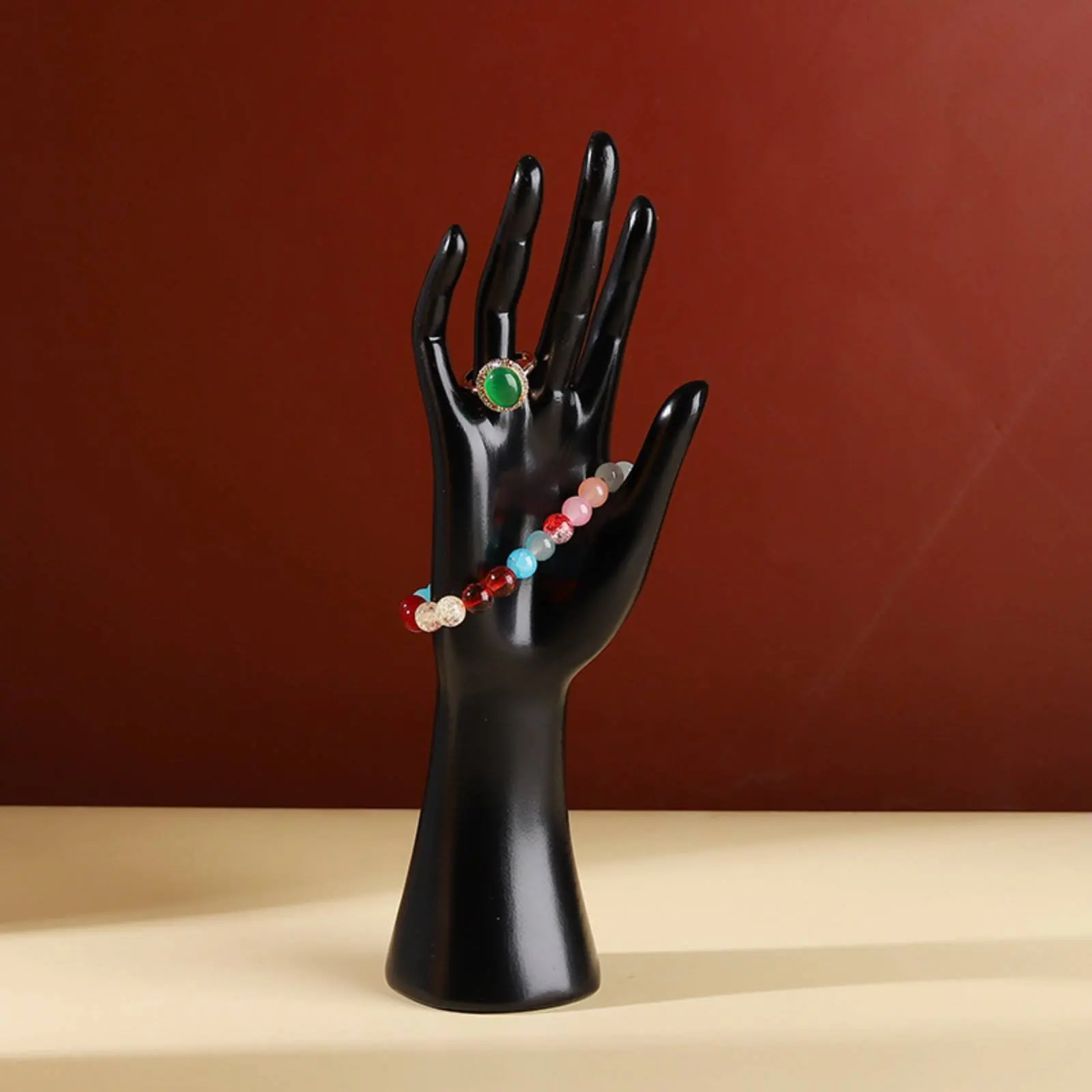 

Resin Hand Model Long-Lasting Material Band Display Hand Band Bracelet Holder Elegantly Showcase Bracelet Holder Stand Sturdy