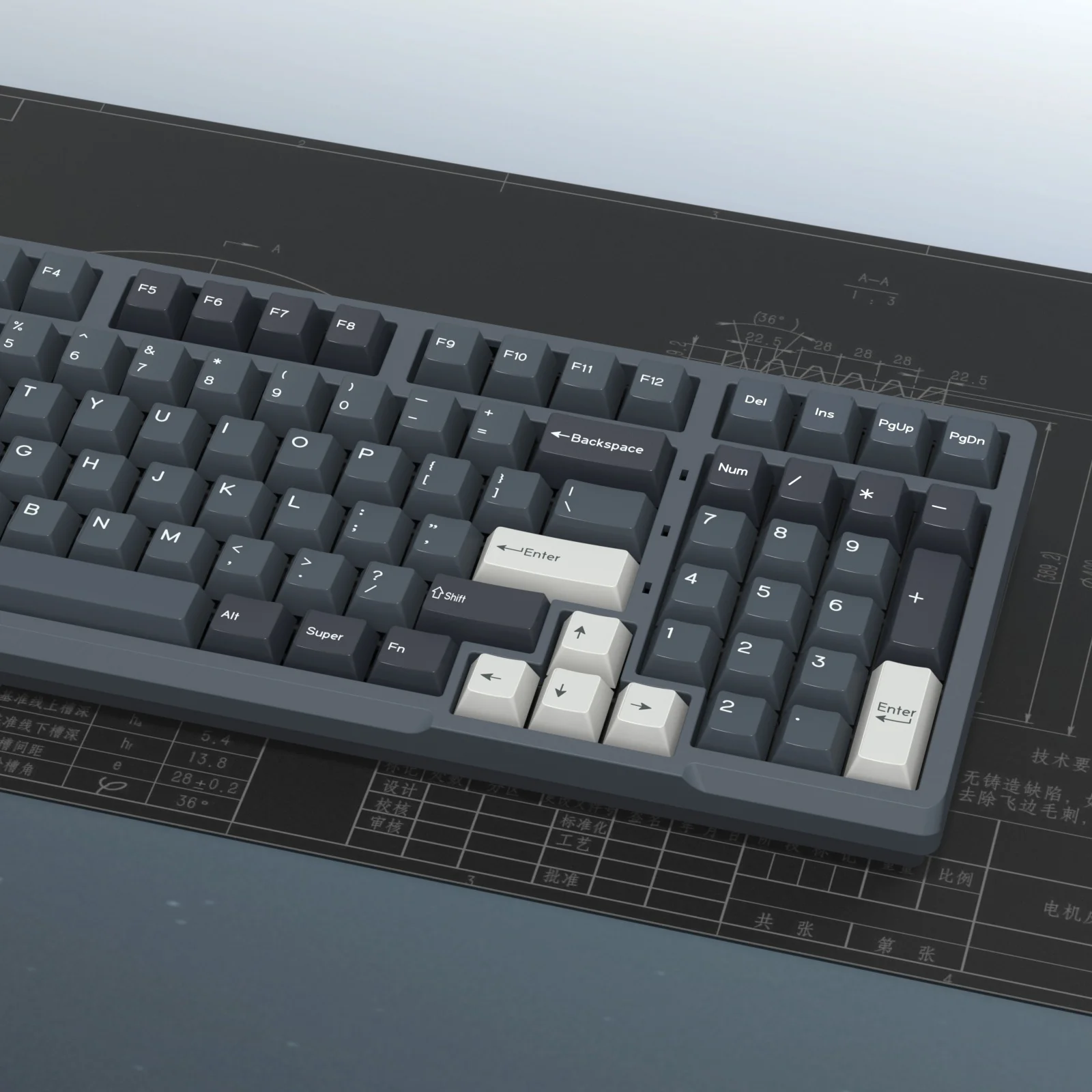 KBDiy-GBrosApollo Keycaps pour clavier mécanique, PBT, double injection, commutateurs MX, ISO 176, prédire, bricolage personnalisé, aucun profil