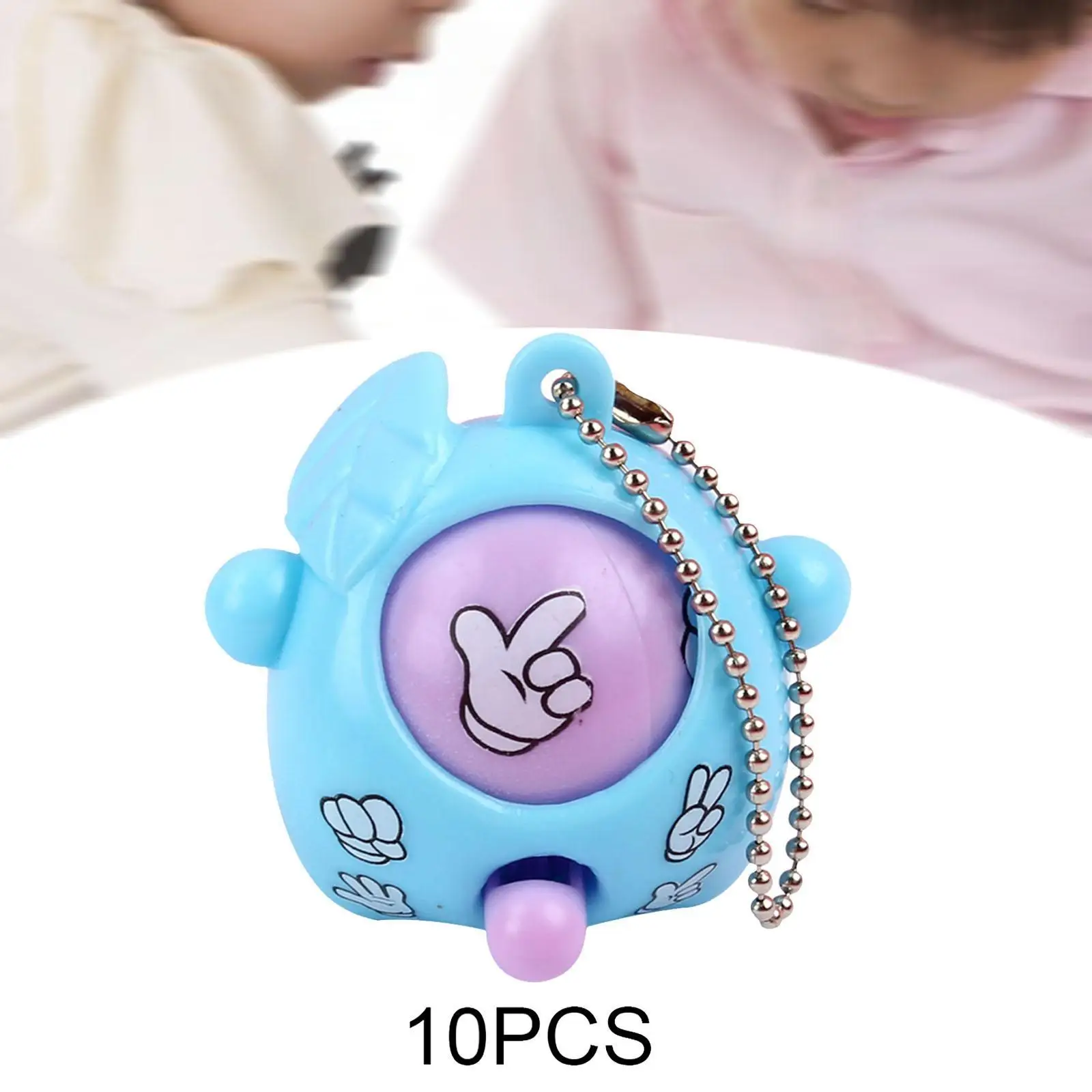 10Pcs Guessing Boxing Toy Keychain Interesting for Kids Pendant Toy Novelty