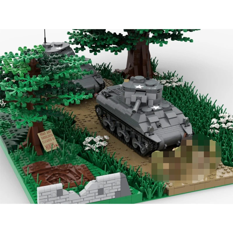 Military Street View Series 1944 Building Block Collection Experts DIY Model Puzzle High Difficulty Brick Toys 4660PCS Gifts