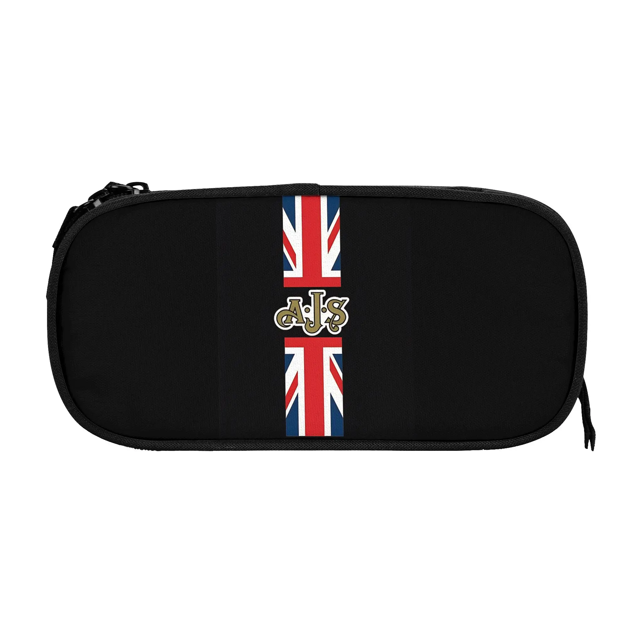 

1 piece Stylish Vintage Biker Pencil Case Girls Pen Bag AJS School Pencil Pouch